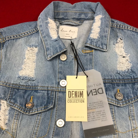 Distressed Denim Jacket - Picture 6 of 7